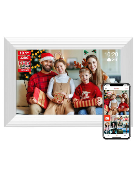 Marco Digital Frameo 10.1" WiFi 32GB Pantalla IPS Blanco Marco Digital Frameo 10.1" WiFi 32GB Pantalla IPS Blanco