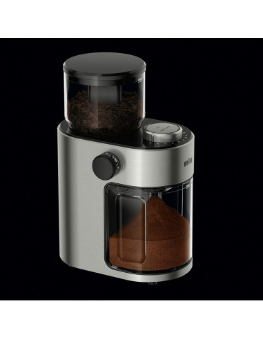 Molinillo de Café Braun KG7070 Acero Inoxidable 15 Configuraciones
