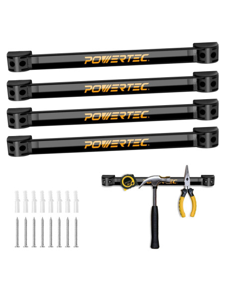 Barra Magnética para Herramientas POWERTEC 30.48 cm 4PK Barra Magnética para Herramientas POWERTEC 30.48 cm 4PK