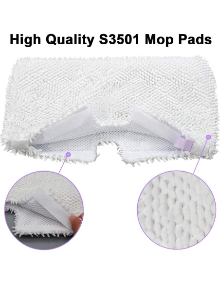 Paquete de 6 Paños de Microfibra para Mop Shark S3501 Paquete de 6 Paños de Microfibra para Mop Shark S3501