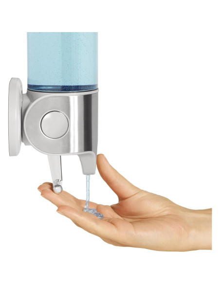 Dispensador de Ducha Doble Simplehuman Acero Inoxidable 2 x 444 ml Dispensador de Ducha Doble Simplehuman Acero Inoxidable 2 x 444 ml