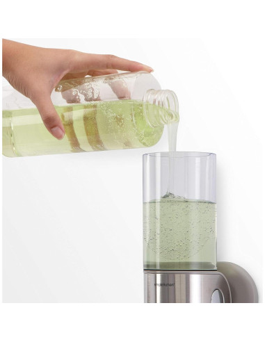 Dispensador de Ducha Doble Simplehuman Acero Inoxidable 2 x 444 ml