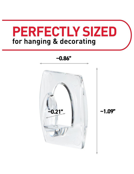 Ganchos de Pared Command 3M, 30 Ganchos Transparentes, 32 Tiras Ganchos de Pared Command 3M, 30 Ganchos Transparentes, 32 Tiras