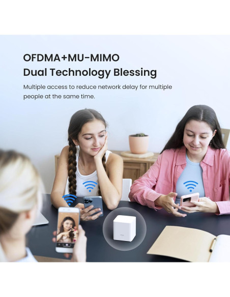 Tenda AX1500 Mesh WiFi 6 Nova MX3 - Cubre 325 m - Paquete de 3 Tenda AX1500 Mesh WiFi 6 Nova MX3 - Cubre 325 m - Paquete de 3