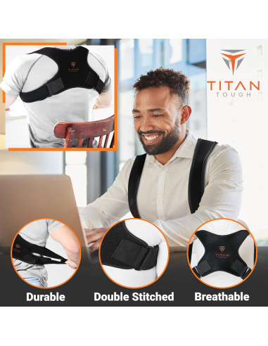 Faja Correctora de Postura Titan Tough Ajustable L-XXL