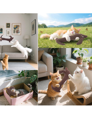 Juguete para Gatos ETEKYER Rellenable con Hierba Gatera 38 cm
