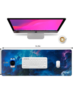 Alfombrilla de Ratón Grande Tongyanat Estrellado 60x30cm 2