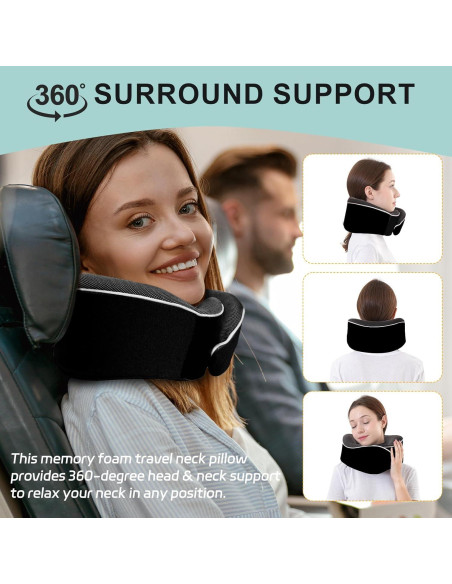 Almohada de Viaje Tri-tra YXJZ con Espuma Memoria y Accesorios Almohada de Viaje Tri-tra YXJZ con Espuma Memoria y Accesorios