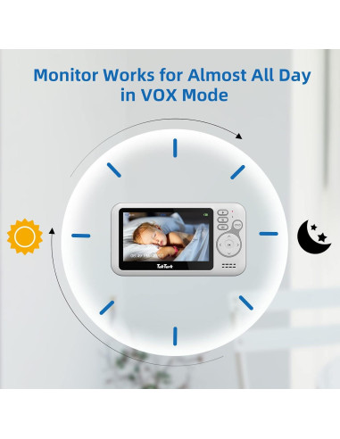 Monitor para Bebés TakTark BM612 con Cámara 4.3" Infrarroja