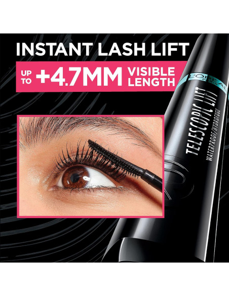 Máscara Telescópica Lift L'Oreal Paris 9.73 ml Impermeable Máscara Telescópica Lift L'Oreal Paris 9.73 ml Impermeable