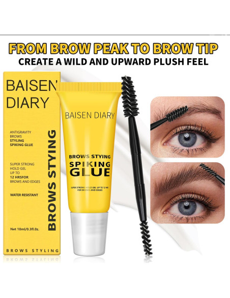 Gel Fijador para Cejas BAISEN DIARY - Transparente, Resistente al Agua Gel Fijador para Cejas BAISEN DIARY - Transparente, Resistente al Agua