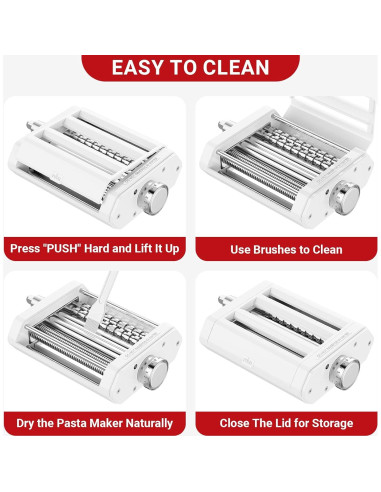 Máquina de Pasta 3 en 1 Gvode para KitchenAid - Aluminio