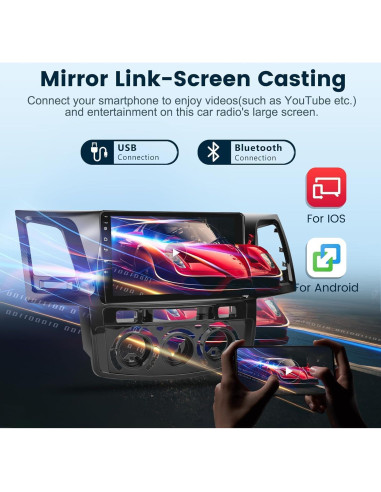Estéreo Android 13 para Toyota Hilux 2005-2014, 9" HD, CarPlay