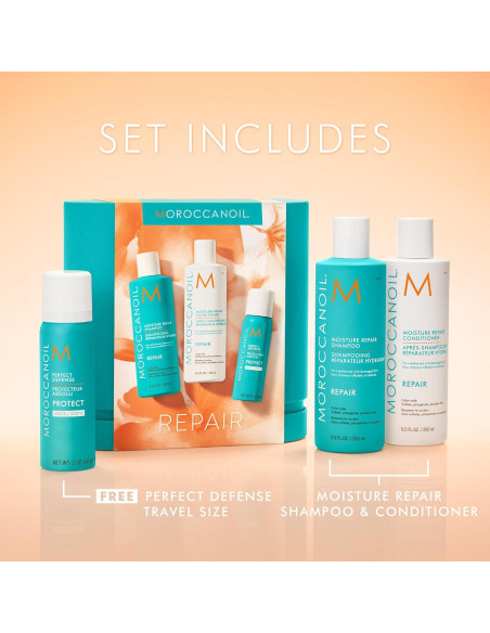Paquete de Champú y Acondicionador Moroccanoil 83.3 ml x3 Paquete de Champú y Acondicionador Moroccanoil 83.3 ml x3