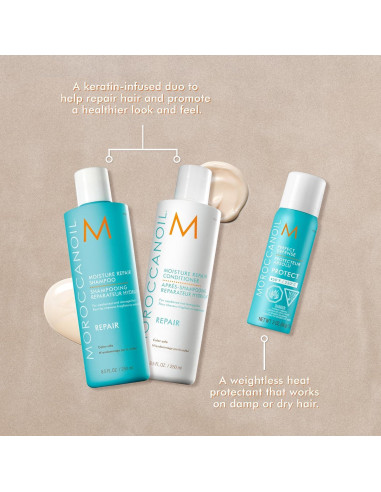 Paquete de Champú y Acondicionador Moroccanoil 83.3 ml x3