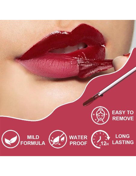 Kit de Lápiz Labial Peel Off GLSFACE - 3 Colores Mate Kit de Lápiz Labial Peel Off GLSFACE - 3 Colores Mate