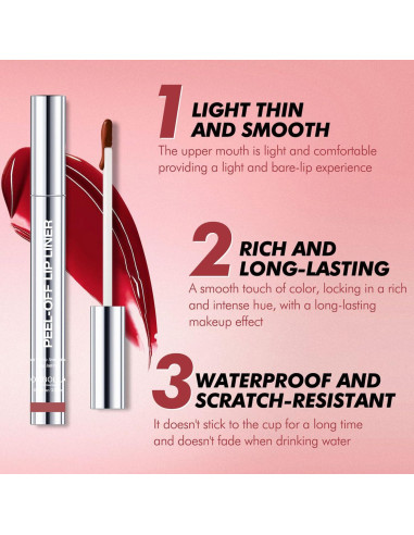 Kit de Lápiz Labial Peel Off GLSFACE - 3 Colores Mate