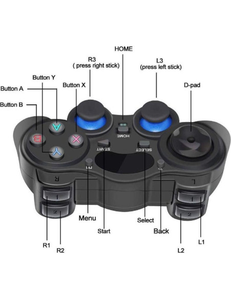 Controlador Inalámbrico FANDRAGON A-038 para PC y PS3 Controlador Inalámbrico FANDRAGON A-038 para PC y PS3