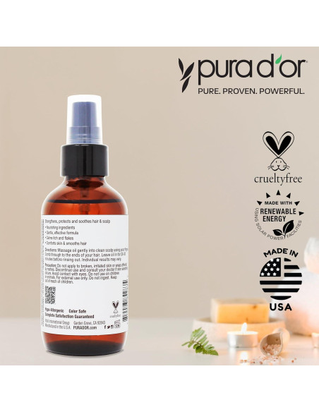 Aceite Fortalecedor del Cuero Cabelludo PURA D'OR 98 ml Aceite Fortalecedor del Cuero Cabelludo PURA D'OR 98 ml
