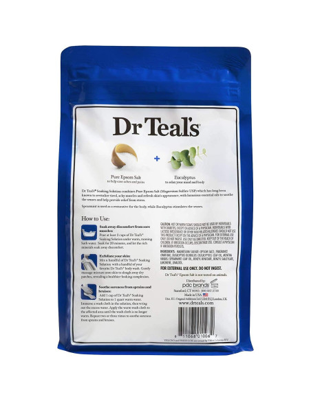 Juego de Sales de Epsom Dr Teal 2x1.36kg Eucalipto y Lavanda Juego de Sales de Epsom Dr Teal 2x1.36kg Eucalipto y Lavanda