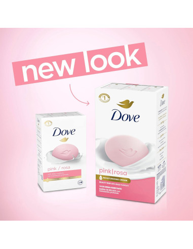 Jabón de Belleza Dove Rosa 106.3 g - Hidratante y Suave