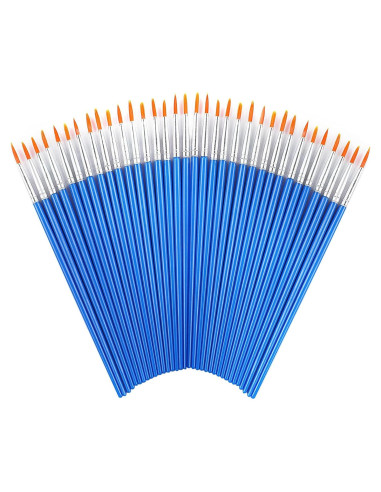 60 Pinceles Redondos DECYOOL para Pintura de Detalle