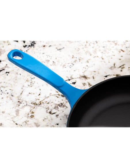 Sartén de Hierro Fundido Enameled Lodge EC11S33 28 cm Azul Sartén de Hierro Fundido Enameled Lodge EC11S33 28 cm Azul