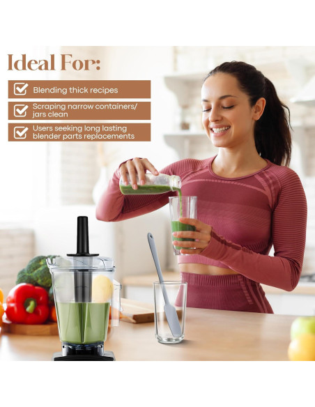 Émbolo y Espátula de Silicona Dunkive para Licuadora Vitamix Émbolo y Espátula de Silicona Dunkive para Licuadora Vitamix