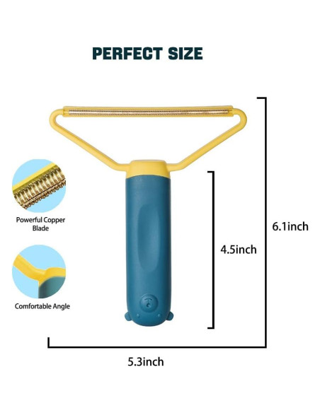 Removedor de Pelo de Mascota Reutilizable Youmuxin Azul Removedor de Pelo de Mascota Reutilizable Youmuxin Azul