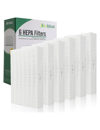 Filtros de Reemplazo DerBlue para Purificadores de Aire - 6 Pcs