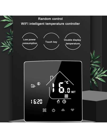 Termostato Digital Inteligente Walfront 7 Días WiFi Control App Termostato Digital Inteligente Walfront 7 Días WiFi Control App