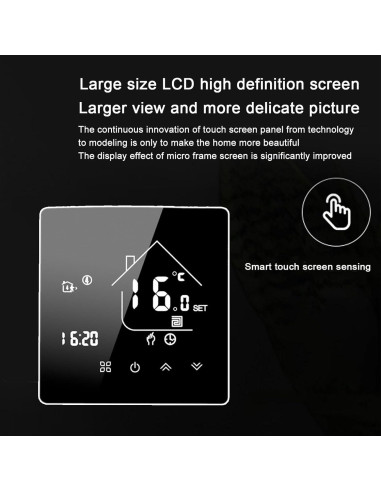 Termostato Digital Inteligente Walfront 7 Días WiFi Control App