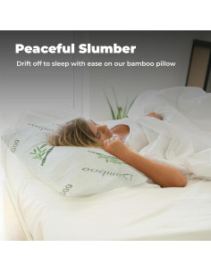 Almohadas de Espuma de Memoria OMEO 2 Pack Queen Ajustables 2