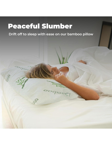 Almohadas de Espuma de Memoria OMEO 2 Pack Queen Ajustables Almohadas de Espuma de Memoria OMEO 2 Pack Queen Ajustables