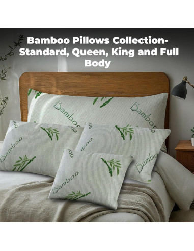 Almohadas de Espuma de Memoria OMEO 2 Pack Queen Ajustables