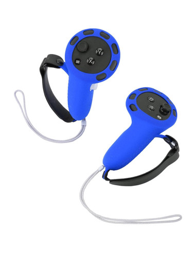 Cubiertas Protectores de Controlador NUHFUFA para Quest 3 Azul
