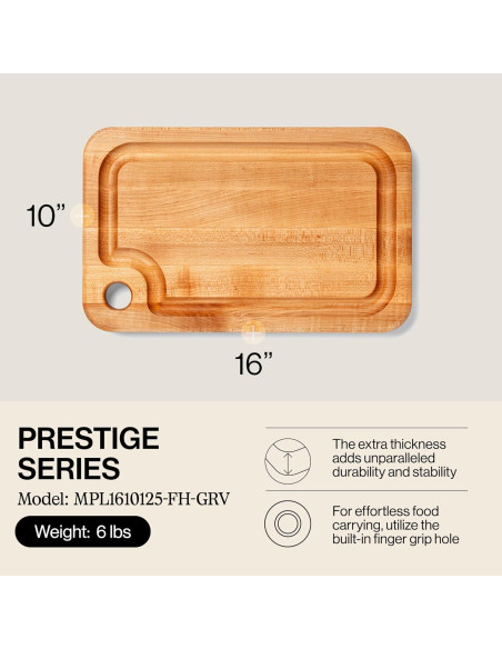 Tabla de Cortar de Madera John Boos Prestige 40.6x25.4cm Reversible Tabla de Cortar de Madera John Boos Prestige 40.6x25.4cm Reversible
