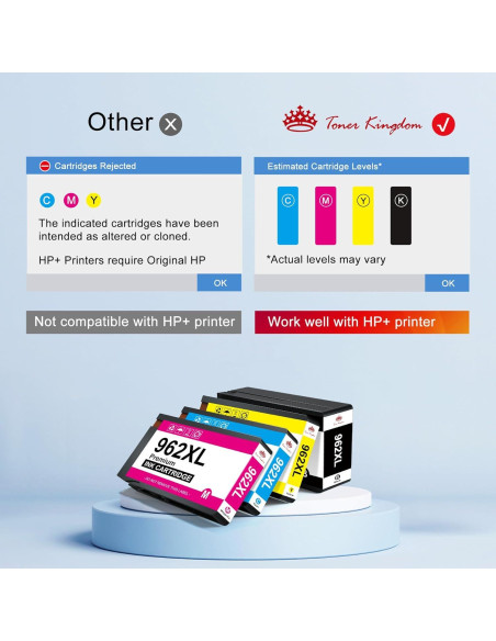 Combo Cartuchos de Tinta HP 962XL Toner Kingdom - Alto Rendimiento Combo Cartuchos de Tinta HP 962XL Toner Kingdom - Alto Rendimiento