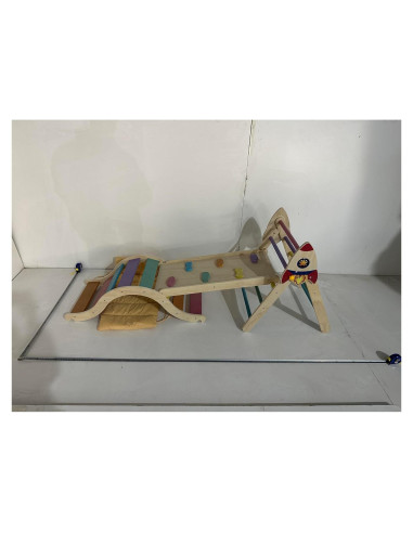 Conjunto Triángulo Pikler KidsBuddy Gimnasio Escalada 10 años