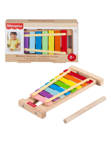 Xilófono de Madera Fisher-Price para Niños 2+ Años Xilófono de Madera Fisher-Price para Niños 2+ Años