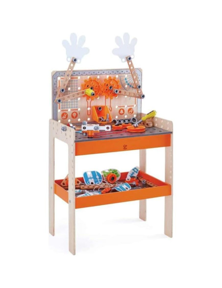 Banco de Trabajo Científico Deluxe Hape 79 Piezas para Niños Banco de Trabajo Científico Deluxe Hape 79 Piezas para Niños