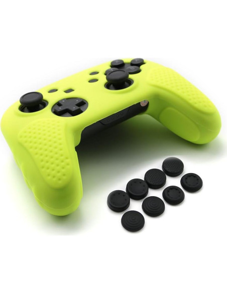 Funda de Silicona CHINFAI para Controlador Pro Switch Amarillo Funda de Silicona CHINFAI para Controlador Pro Switch Amarillo