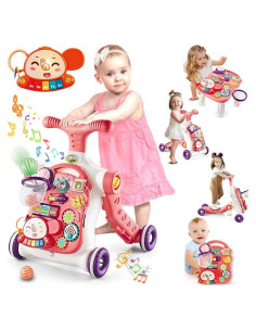 Andador para Bebés 5 en 1 VATOS con Panel de Actividades