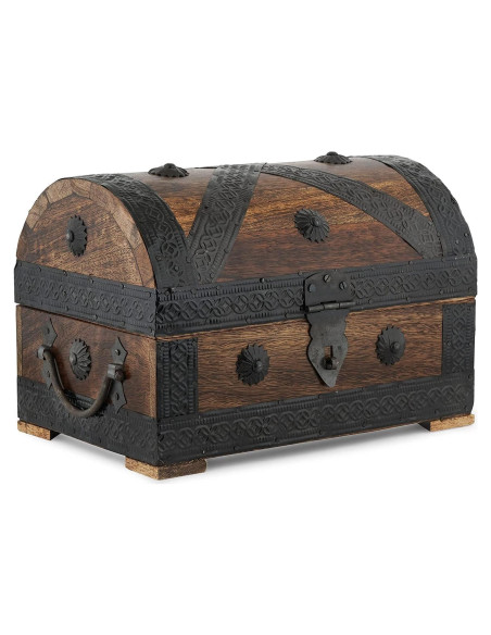 Caja de Joyería de Madera Ajuny - Organizador Vintage 22.86x15.24 cm Caja de Joyería de Madera Ajuny - Organizador Vintage 22.86x15.24 cm