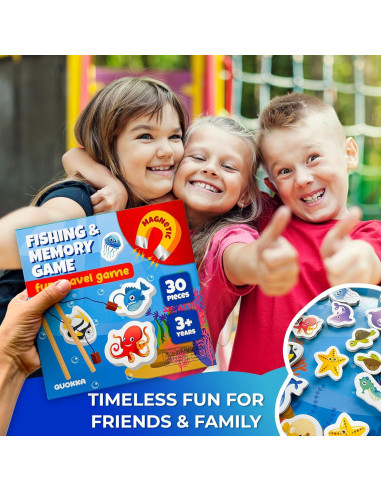 Juego Magnético de Pesca QUOKKA para Niños 3-5 Años