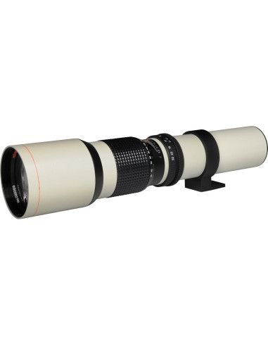 Lente Telefoto Vivitar 500mm f/8.0 + Teleconvertidor 2x + Accesorios