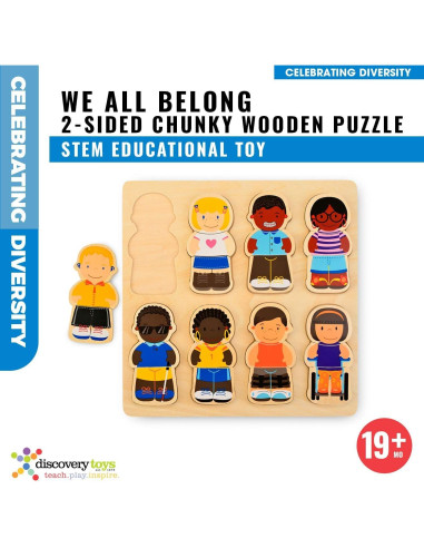 Puzzle de Madera Discovery Toys We All Belong 24 Piezas 28x28cm