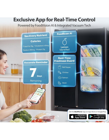 Sellador al Vacío Beelicious Pro 10 en 1 Acero Inoxidable 125W