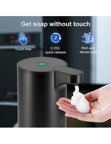 Dispensador de Jabón Espumoso Automático LAOPAO 9oz Acero Inoxidable