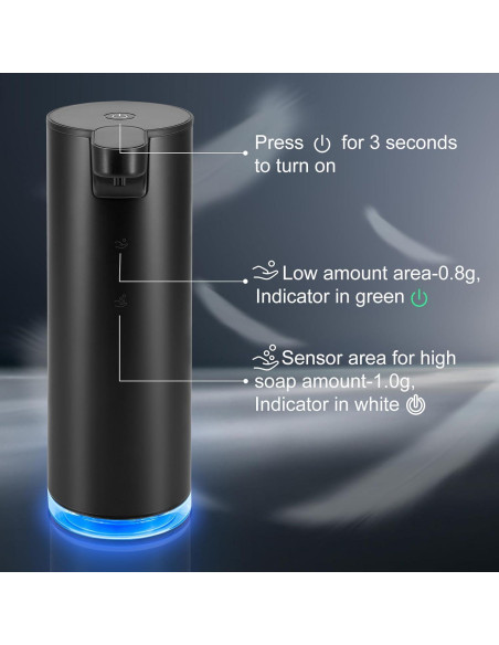 Dispensador de Jabón Espumoso Automático LAOPAO 9oz Acero Inoxidable Dispensador de Jabón Espumoso Automático LAOPAO 9oz Acero Inoxidable